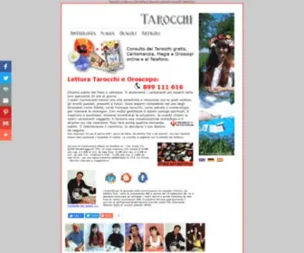 Tarocchigratis.net(Tarocchi gratis on line lettura tarocchi gratuiti tarocchi telefonici) Screenshot