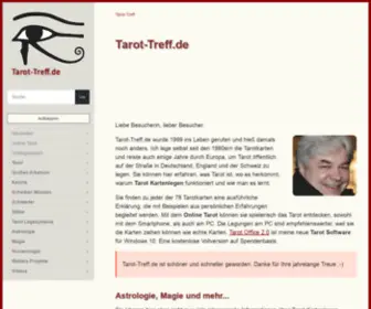 Tarot-Treff.de(Tarot Kartenlegen Online Tarotkarten Legesysteme) Screenshot