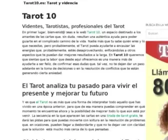 Tarot10.es(La Mejor Web de Tarot con las mejores Tarotistas) Screenshot