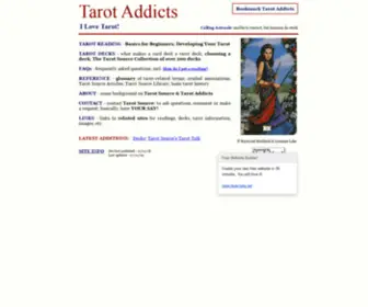 Tarotaddicts.com(Tarot Addicts) Screenshot