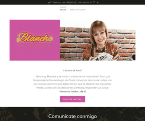 Tarotblanche.com(Tarot de Blanche) Screenshot