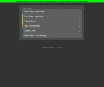 Tarotscopes.com(Free Horoscopes for each zodiac sign) Screenshot