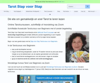 TarotstapVoorstap.nl(Dé site om gemakkelijk en snel Tarot te leren lezen) Screenshot