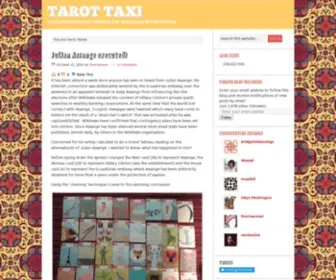 Tarottaxi.com(A hitchhiker's guide through the tarot (and other tidbits)) Screenshot