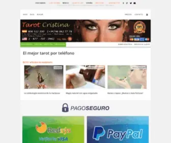 Tarotvidenciacristina.com(Tarot y Videncia Cristina: el mejor tarot por teléfono) Screenshot