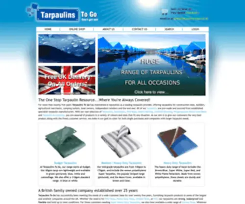 Tarpaulins-Togo.co.uk(Tarpaulins To Go) Screenshot