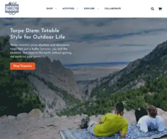 Tarpestry.com(Epic Outdoor Blankets and Decorative Tarps) Screenshot