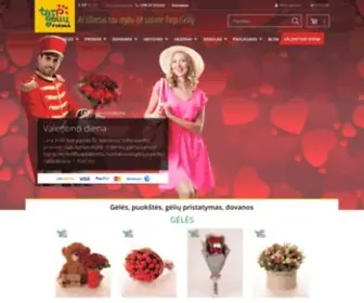 Tarpgeliu.lt(Gėlės internetu) Screenshot