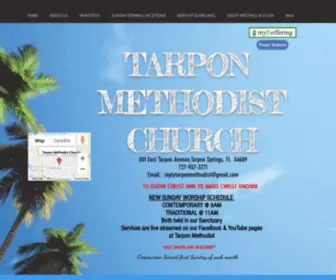 Tarponmethodist.com(Mysite) Screenshot