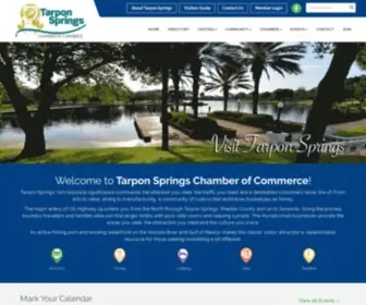 Tarponspringschamber.org(Tarpon Springs Chamber of Commerce) Screenshot