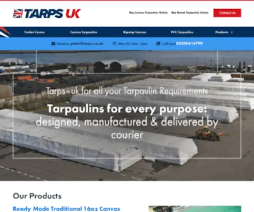 Tarps.co.uk(Tarps or Tarpaulin from Tarps UK) Screenshot