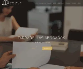 Tarradellas-Advocats.com(Despacho de Abogados Tarradellas en Barcelona. Tráfico) Screenshot