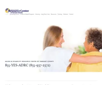 Tarrantcountyadrc.org(ADRC) Screenshot