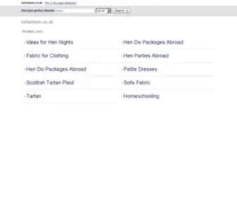 Tartanhen.co.uk(Index to Tartan Hen webSite) Screenshot