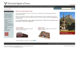 Tartanregister.gov.uk(The Scottish Register of Tartans) Screenshot