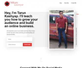 Tarunkashyap.com(Tarun Kashyap) Screenshot