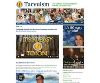 Tarvu.com(The official international internet website for the Tarvuist faith) Screenshot