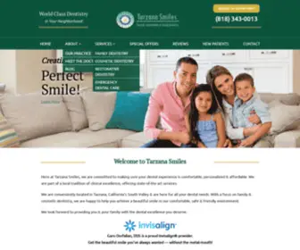 Tarzanasmiles.com(Dentist in Tarzana) Screenshot