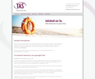 Tas-Reiseschutz.com(TAS-Reiseversicherung) Screenshot