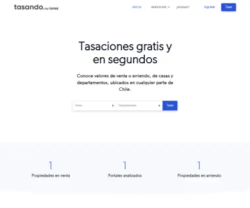 Tasando.cl(Tasación comercial grátis y online) Screenshot