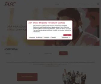 Tasc.de(Personaldienstleister für IT Personal in Deutschland) Screenshot