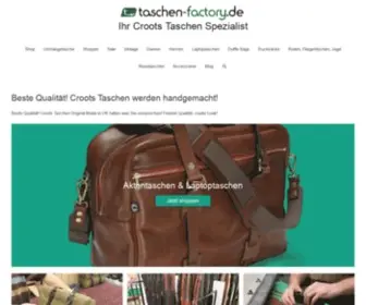 Taschen-Factory.de(Croots Taschen UK Online Shop) Screenshot