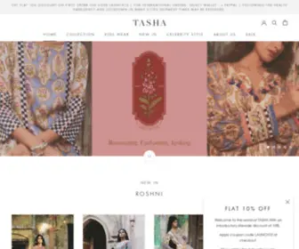 Tashaindia.com(Tasha India official) Screenshot