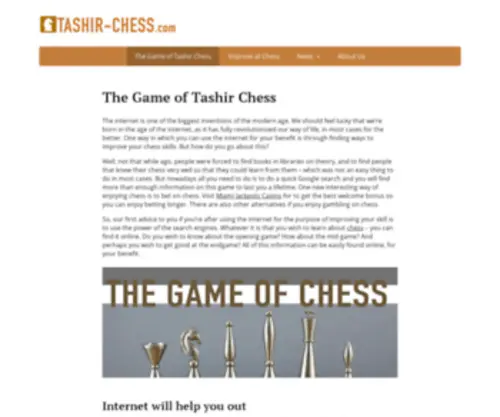 Tashir-Chess.com(A Blog about the game of Chess & The Internet) Screenshot