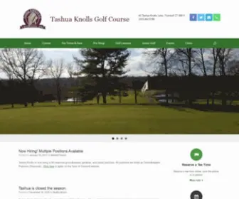 Tashuaknolls.com(Tashua Knolls Golf Course) Screenshot