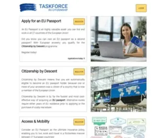 Taskforce.eu(EU passport through Citizenship by Descent) Screenshot