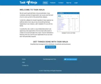 Taskninja.com(Task Management Made Easy) Screenshot