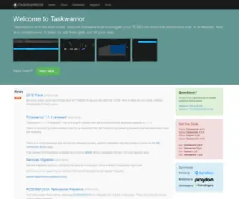 Taskwarrior.org(What's next) Screenshot