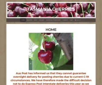 Tasmaniacherries.com.au(Fresh Tasmanian Cherries) Screenshot