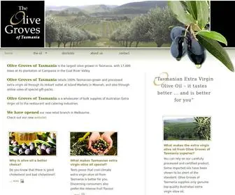 Tasmanianoliveoil.com.au(Olive oil Tasmania Olive Groves extra virgin) Screenshot