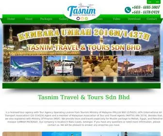 Tasnimtravel.com.my(TASNIM TRAVEL & TOURS SDN BHD) Screenshot