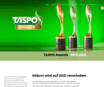 Taspoawards.de(TASPO Awards) Screenshot