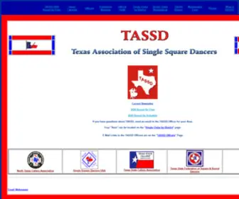 Tassd.org(Texas Association of Single Square Dancers) Screenshot