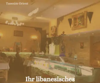 Tassnimorient.ch(Ihr libanesisches Restaurant in Luzern) Screenshot