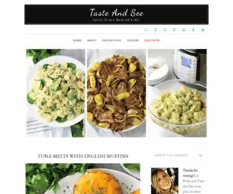Tasteandsee.com(Delicious, Easy Recipes Everyone Will Love from Taste and See) Screenshot