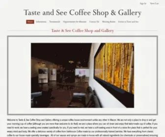 Tasteandseecoffee.com(Taste & See Coffee Shop and Gallery) Screenshot