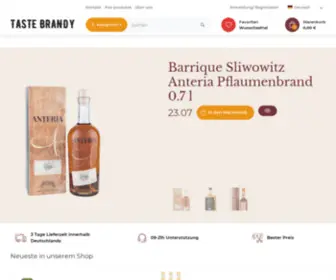 Tastebrandy.de(Tastebrandy Sliwowitz Online Shop) Screenshot