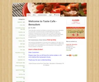 Tastecafebensalem.com(Order Chinese online from Taste Cafe) Screenshot