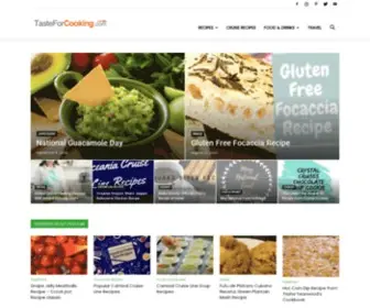 Tasteforcooking.com(A food blog) Screenshot