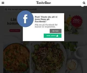 Tasteline.com(Recept, mat och vin) Screenshot