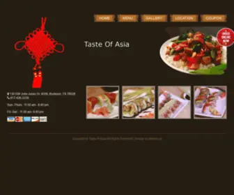 Tasteofasiatx.net(Taste Of Asia) Screenshot