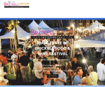 Tasteofbrickell.com(Miami's Taste of Brickell Food and Wine annual Festival) Screenshot