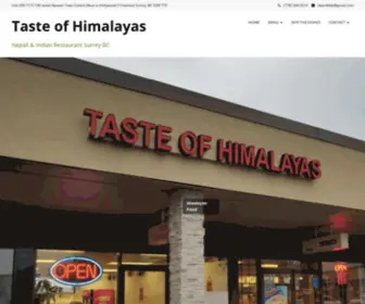 Tasteofhimalaya.ca(Taste of Himalayas) Screenshot