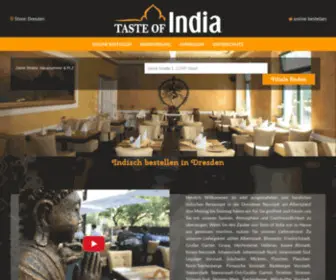 Tasteofindiadresden.de(Jetzt NEU) Screenshot