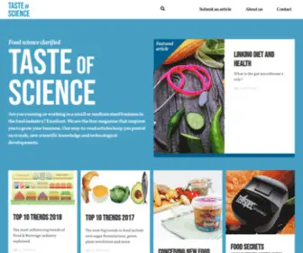 Tasteofscience.com(Taste of Science) Screenshot