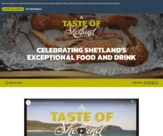 Tasteofshetland.com(A Taste of Shetland) Screenshot